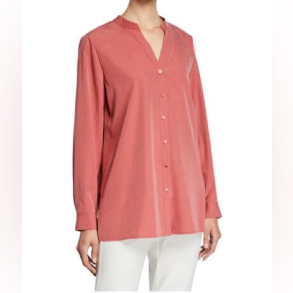 Eileen Fisher washed rose blouse (L) worn once